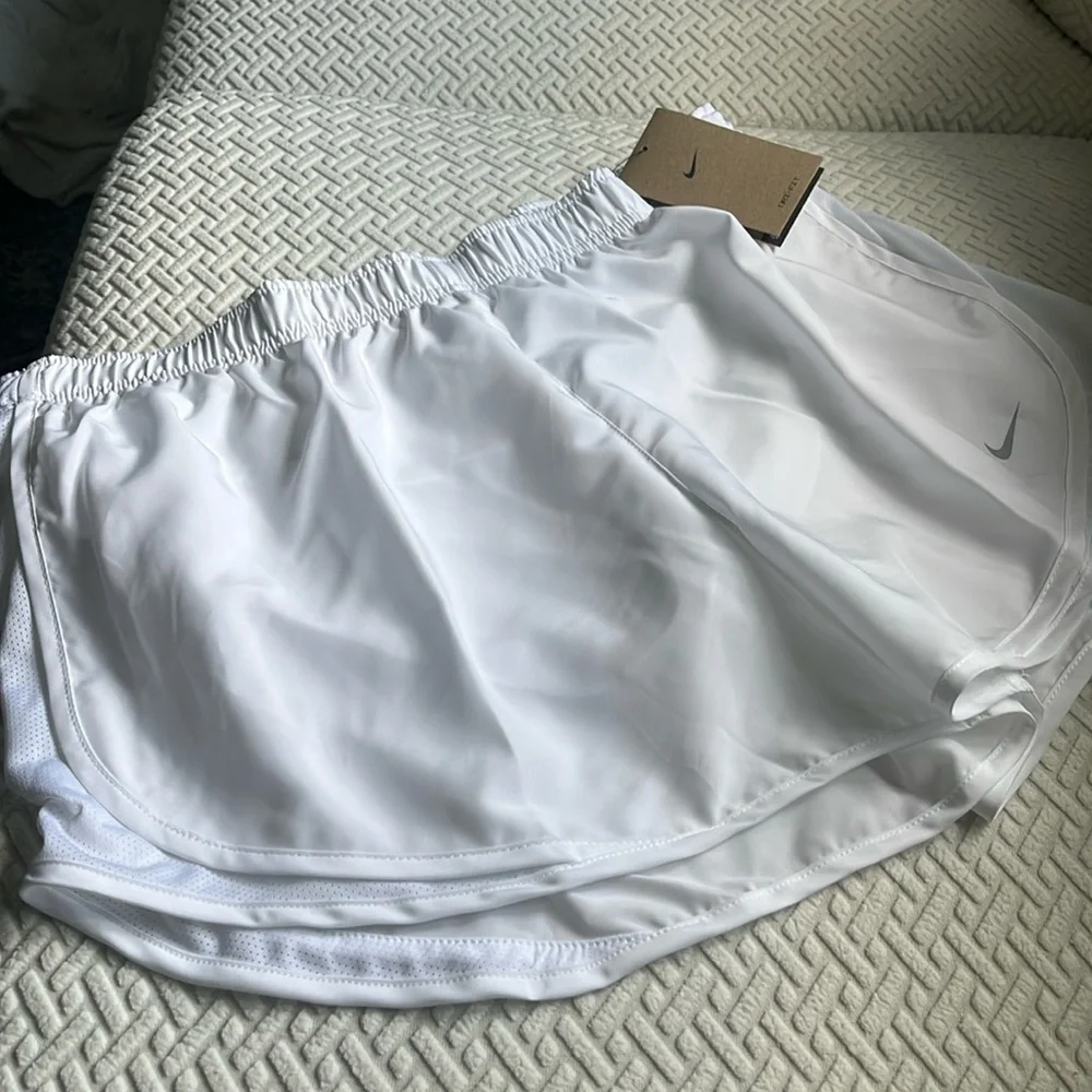 Nike White Running Shorts, new